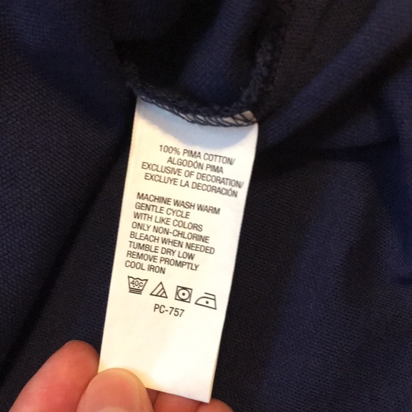 Izod Navy Short Sleeve Collared Button-up - Picture 4 of 13